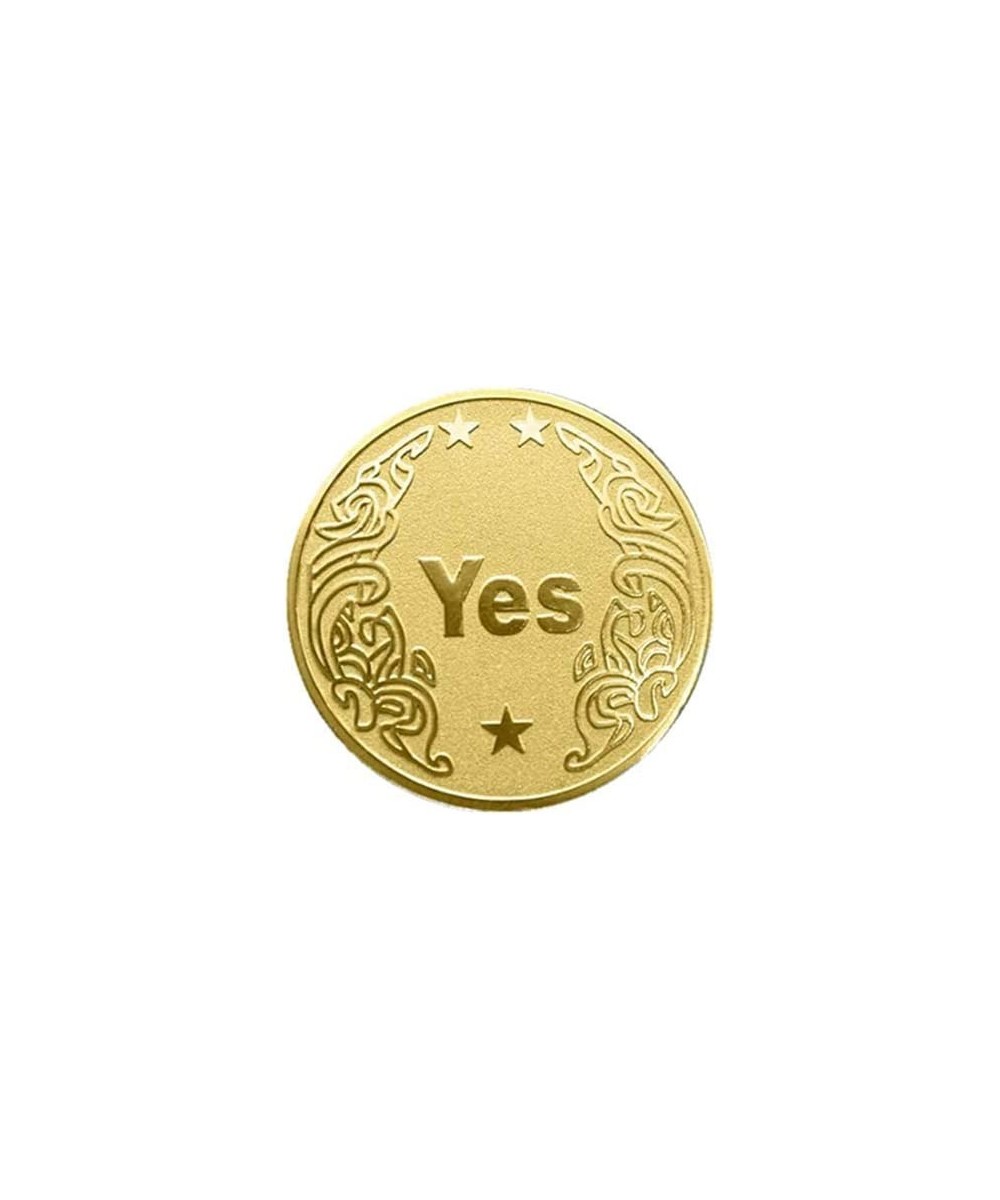 YES&NO Flipping Challenge Coin Commemorative Badge Gaming Collection Coin(Gold) $15.70 Novelty Coins