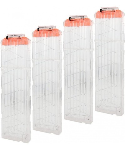 4 Pack 18-Dart Quick Reload Clip Compatible for Nerf Elite Series Guns (Transparent) $34.72 Toy Foam Blasters & Guns