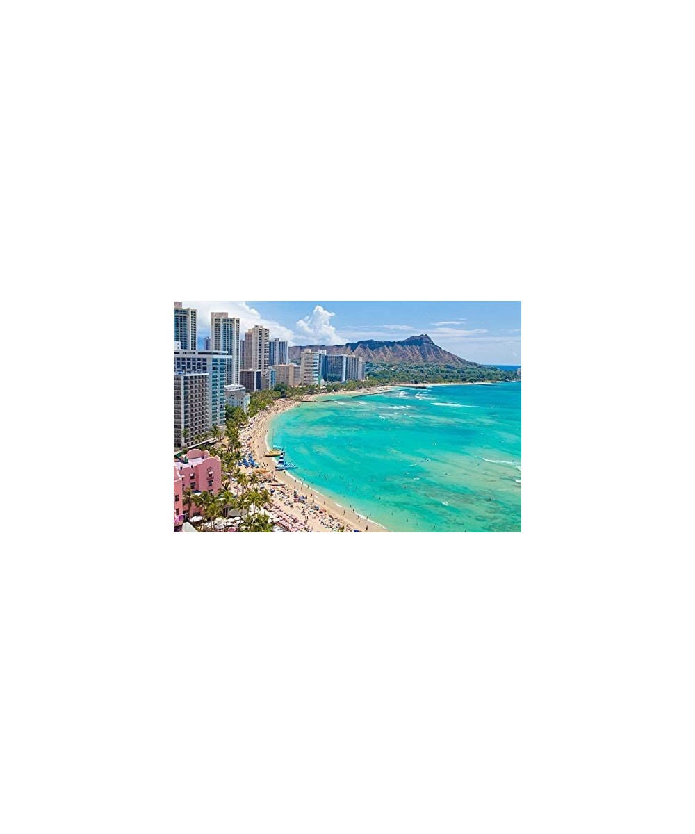 Jigsaw Puzzles 1000 Pieces Waikiki Beach Honolulu Hawaii Wooden Puzzle Toys Games for Adults Children Kids Teenagers Gift $51...