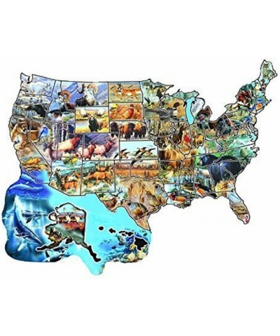 Wild America 600 pc Shaped Jigsaw Puzzle by SunsOut $42.43 Jigsaw Puzzles