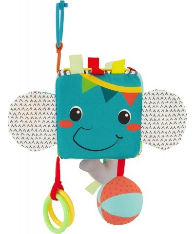 Peek & Seek Discovery Cube - Soft Development Toy Peek-A-Boo Mirror Clacker Rings Crinkle & Rattle Sounds - Sensory Play Ages...