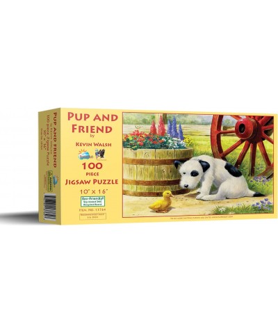 SunsOut Pup and Friend 100 pc Jigsaw Puzzle $30.60 Jigsaw Puzzles