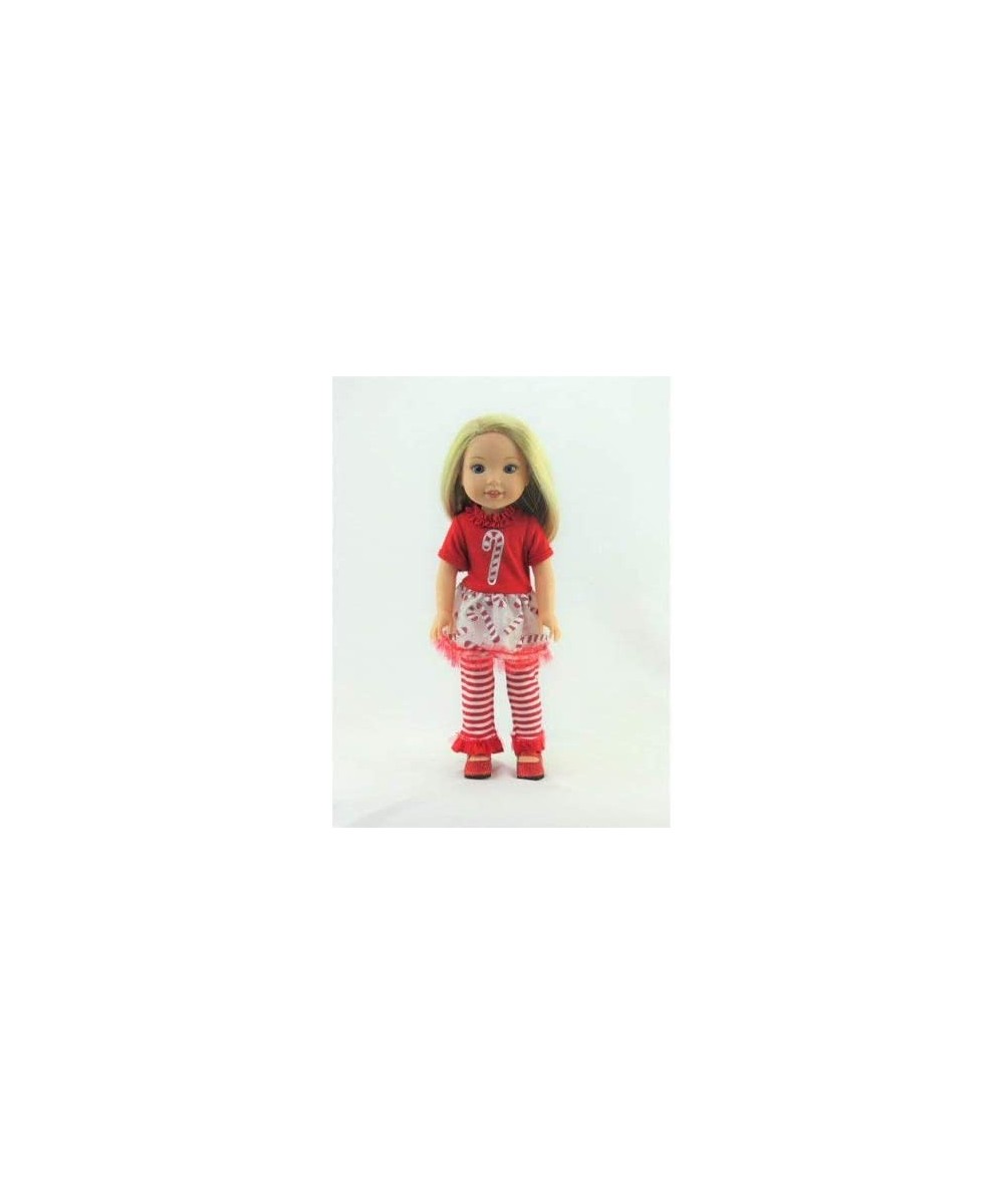 Candy Cane Christmas Outfit fits 14 Inch Doll $25.78 Doll Accessories