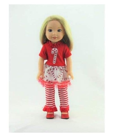 Candy Cane Christmas Outfit fits 14 Inch Doll $25.78 Doll Accessories