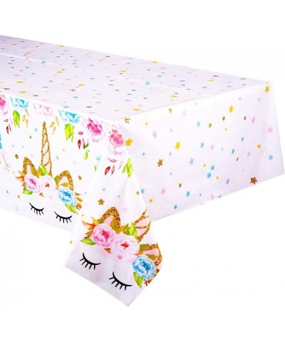 Unicorn Themed Birthday Party Decorations - Unicorn Plastic Tablecloth | 53 x 90 inches Disposable Table Cover | Magical Unic...