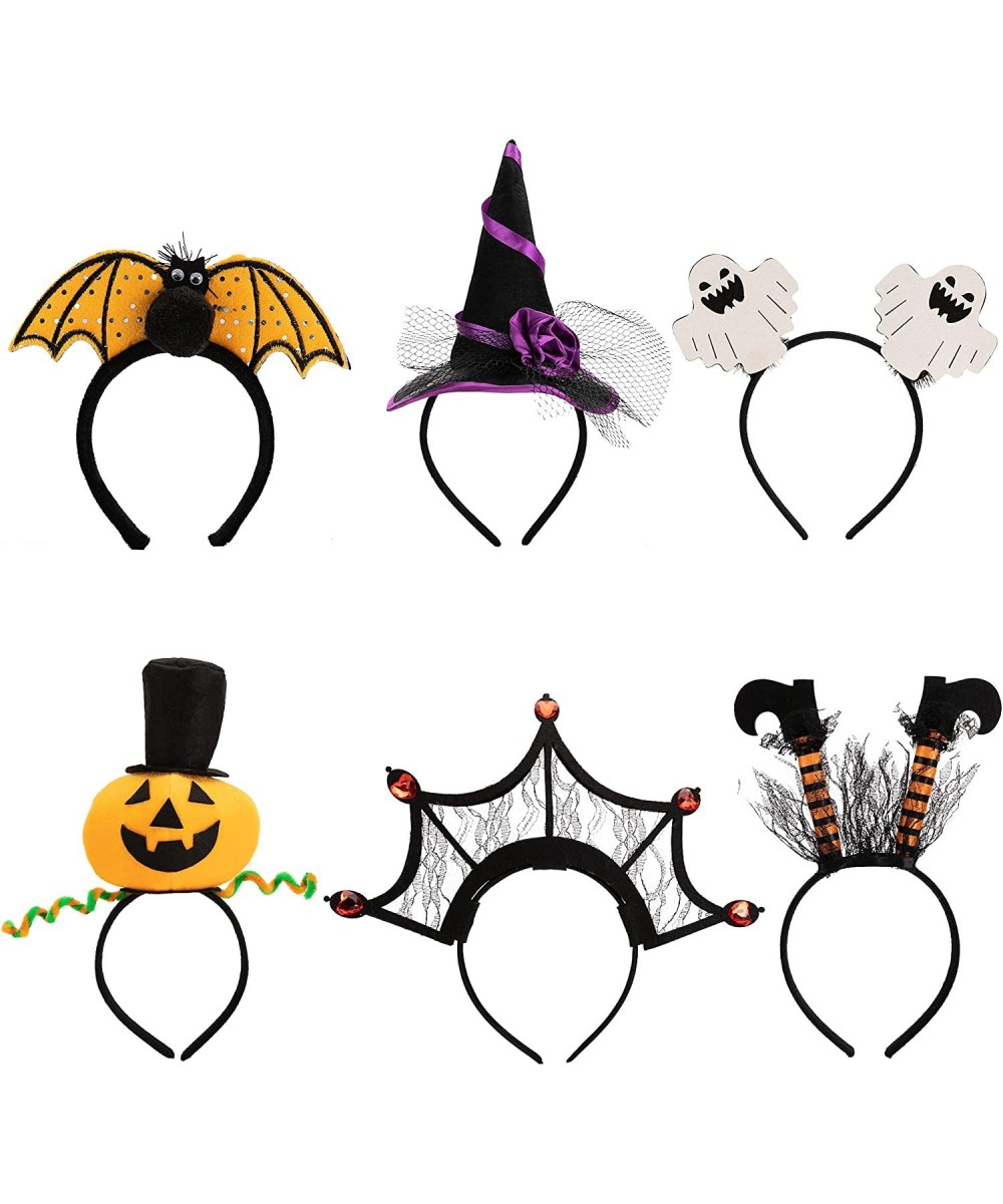 6 Pcs Halloween Headbands Pumpkin Bat Witch Ghost Witch Legs Spider Web for Halloween Party Costume Trick or Treating Cosplay...