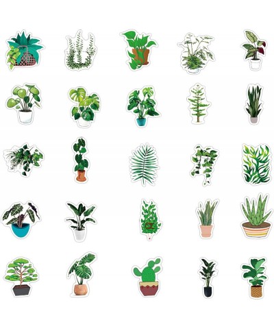 Green Plant Stickers| 50 PCS | Vinyl Waterproof Stickers for Laptop Skateboard Water Bottles Computer Phone Dinosaur Stickers...