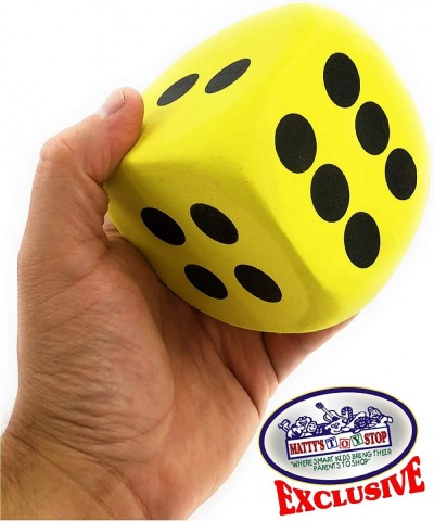 Deluxe Giant 3.15" EVA Foam Dice (Pack of 6) with Bonus Matty's Toy Stop Storage Bag $35.24 Game Accessories