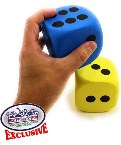 Deluxe Giant 3.15" EVA Foam Dice (Pack of 6) with Bonus Matty's Toy Stop Storage Bag $35.24 Game Accessories