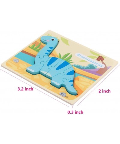 Todder Puzzles Set of 6 Dinosaur Wooden Puzzle for Toddler Kids 3+ Year Old Educational Toys for Preschool Kindergarten Boys ...