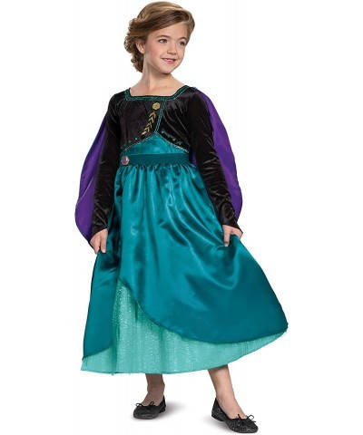 Disney Frozen 2 Anna Costume for Girls Deluxe Dress and Cape Outfit $38.21 Kids' Costumes