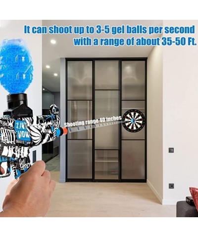 Electric Gel Ball Bla-Ster - Splatter Ball Blaster Water Bead Bla-Ster with 20000 Gel Balls and Goggles - Backyard Fun and Sa...