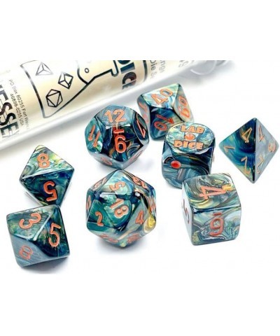 Alpestris Lustrous Dice with Orange Numbers 7+1 Dice Set 16mm (5/8in) Limited Edition Lab Dice Chessex $20.87 Game Accessories