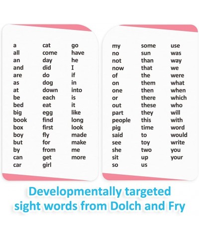 Sight Words Flashcards for Reading Readiness - Choose from 5 Grade Levels 100 Words Each! (Pre-K) $16.67 Educational Flash Cards