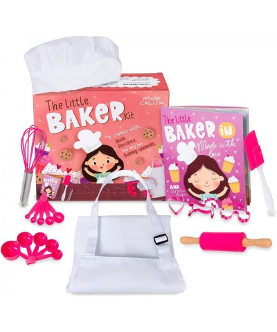 Pixie Crush The Little Baker Kit Mini Baking Set for Kids - DIY Cooking Kit Includes Chef Hat and Apron for Children's Kitche...