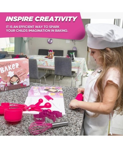 Pixie Crush The Little Baker Kit Mini Baking Set for Kids - DIY Cooking Kit Includes Chef Hat and Apron for Children's Kitche...