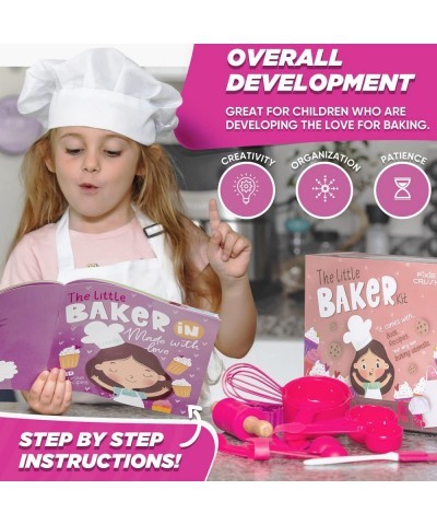 Pixie Crush The Little Baker Kit Mini Baking Set for Kids - DIY Cooking Kit Includes Chef Hat and Apron for Children's Kitche...