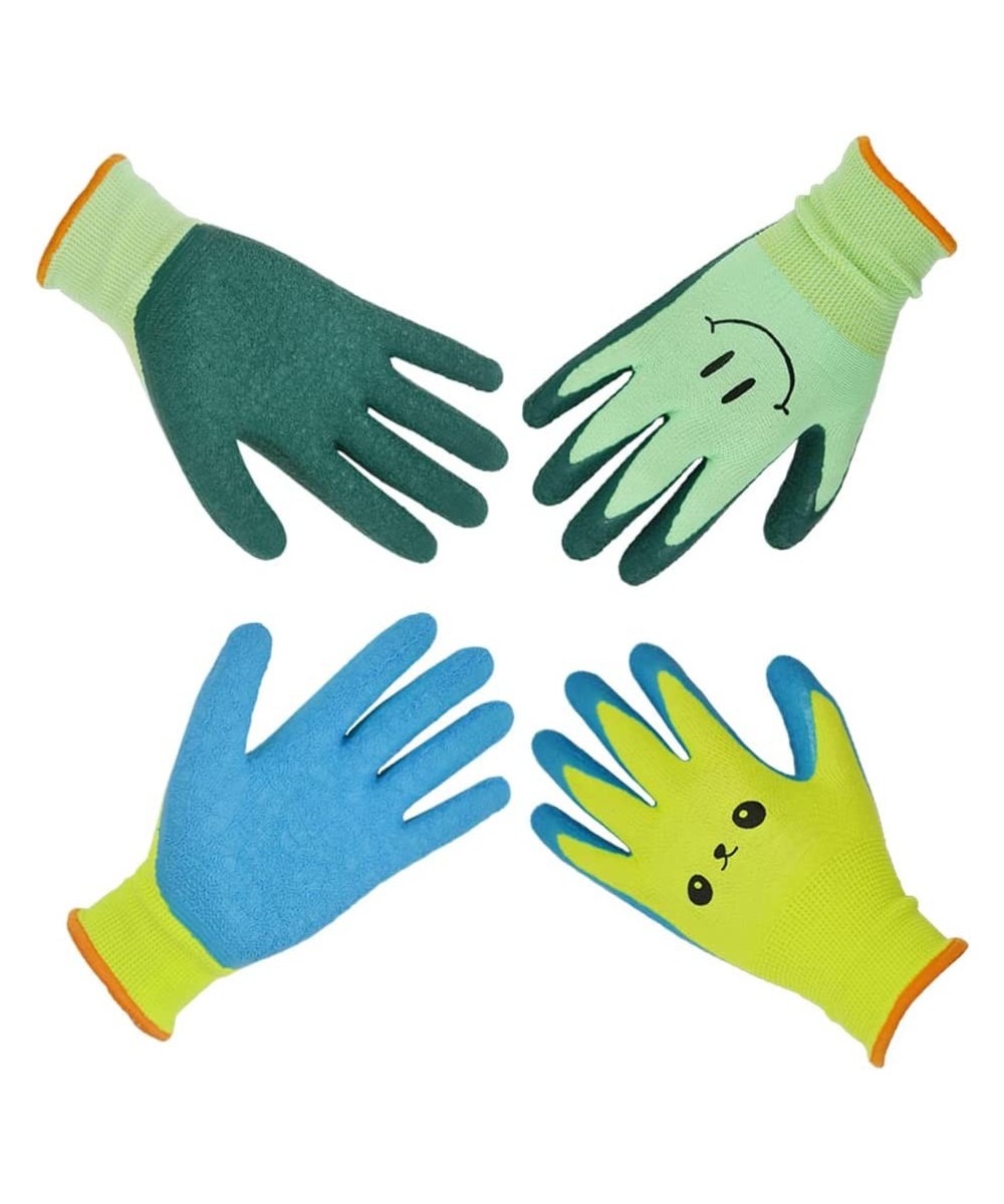 Kids Garden Gloves for Ages 2-12 Rubber Coated Work Gloves for Toddlers Children Gardening Gift for Little Boys & Girls (Size...