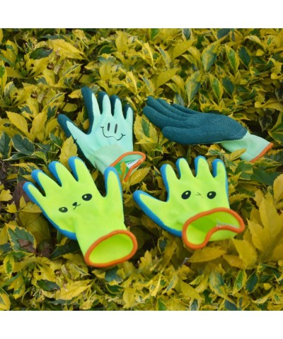 Kids Garden Gloves for Ages 2-12 Rubber Coated Work Gloves for Toddlers Children Gardening Gift for Little Boys & Girls (Size...