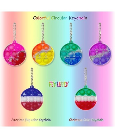 18 Pcs Mini Fidget Toy Push Pop Keychain it Toy Squeeze Sensory Toys Used for Various Festival Decorations $21.28 Early Devel...