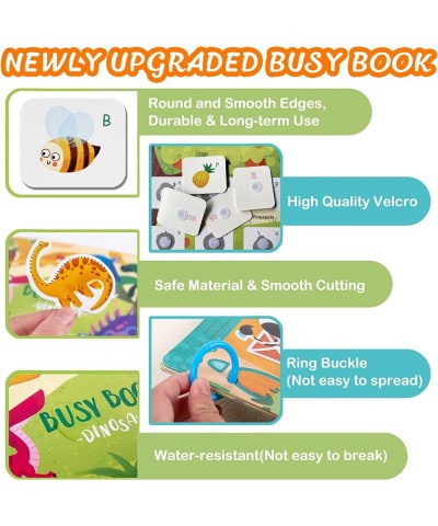 2 Pack Busy Book Montessori Toys for Kids Preschool Learning Travel Toy Quiet Books for Toddlers (Dinosaur+Farm) $32.73 Early...