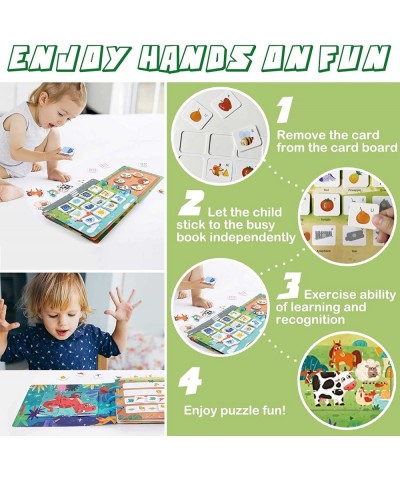 2 Pack Busy Book Montessori Toys for Kids Preschool Learning Travel Toy Quiet Books for Toddlers (Dinosaur+Farm) $32.73 Early...