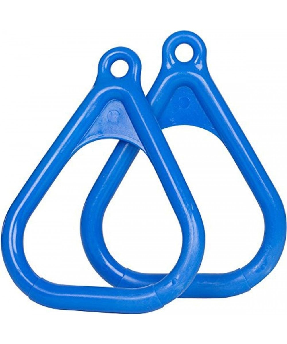 Swing Set Stuff Plastic Trapeze Rings with SSS Logo Sticker Blue $24.52 Play Sets & Playground Equipment