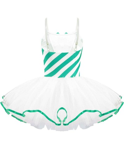 Kids Girls Xmas Costume Dress Sleeveless Striped Print Sequin Tutu Dress Christmas Carnival Fancy Dresses $16.17 Kids' Costumes