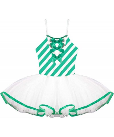 Kids Girls Xmas Costume Dress Sleeveless Striped Print Sequin Tutu Dress Christmas Carnival Fancy Dresses $16.17 Kids' Costumes