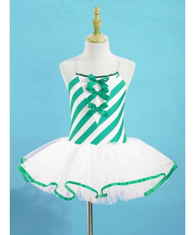 Kids Girls Xmas Costume Dress Sleeveless Striped Print Sequin Tutu Dress Christmas Carnival Fancy Dresses $16.17 Kids' Costumes