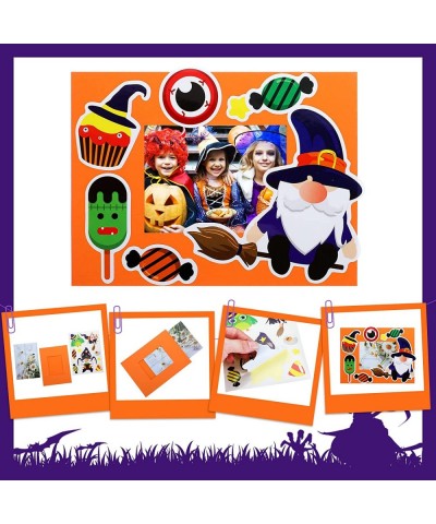 46 Packs Halloween Frame Craft Kids Horror Picture Frame Craft Colorful Cardboard DIY Paper Picture Photo Frame for Halloween...