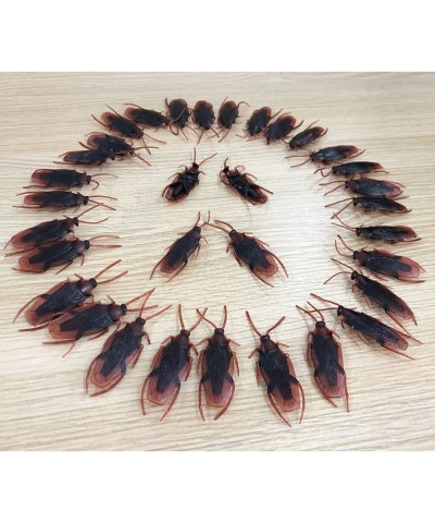 100 Pcs Plastic Fake Roaches Prank Fake Cockroaches Scary Insects Realistic Bugs Novelty Cockroach Toys for Halloween Party $...