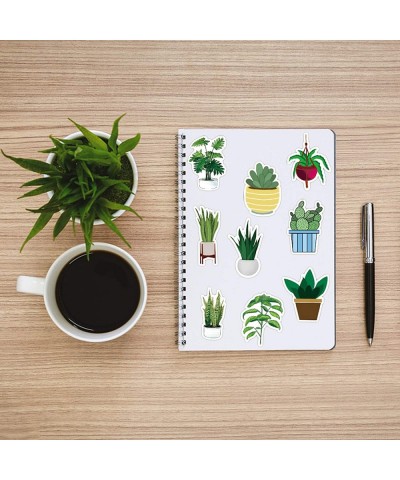 Green Plant Stickers| 50 PCS | Vinyl Waterproof Stickers for Laptop Skateboard Water Bottles Computer Phone Dinosaur Stickers...