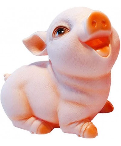 7 inch Pink Funny Creative Pig Shape Coin Money Bank Shatterproof Piggy Bank Money Bank Squint Piggy Pig $34.50 Kids' Money B...