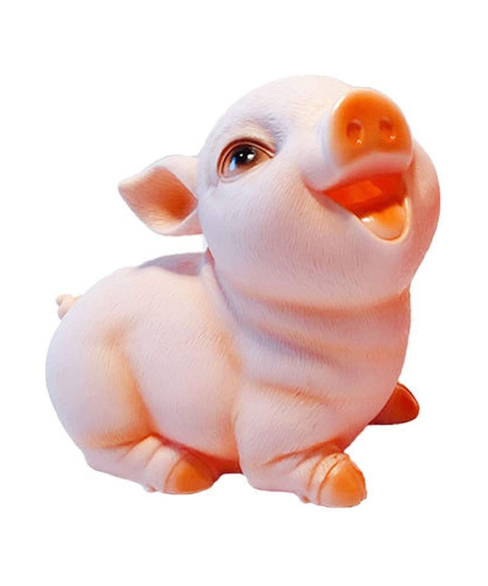 7 inch Pink Funny Creative Pig Shape Coin Money Bank Shatterproof Piggy Bank Money Bank Squint Piggy Pig $34.50 Kids' Money B...