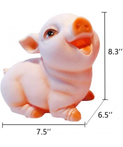 7 inch Pink Funny Creative Pig Shape Coin Money Bank Shatterproof Piggy Bank Money Bank Squint Piggy Pig $34.50 Kids' Money B...