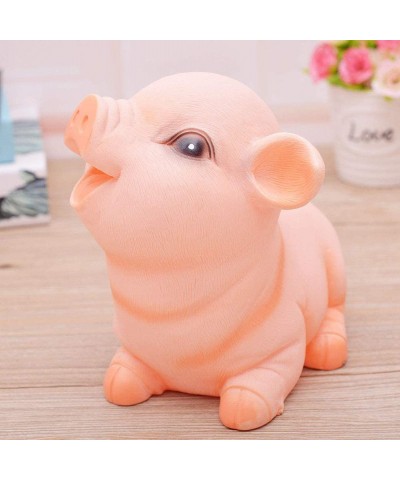 7 inch Pink Funny Creative Pig Shape Coin Money Bank Shatterproof Piggy Bank Money Bank Squint Piggy Pig $34.50 Kids' Money B...