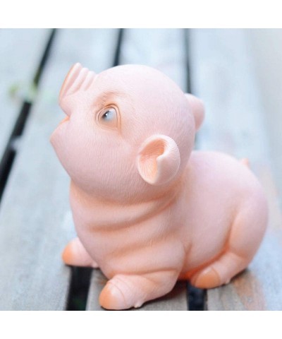 7 inch Pink Funny Creative Pig Shape Coin Money Bank Shatterproof Piggy Bank Money Bank Squint Piggy Pig $34.50 Kids' Money B...