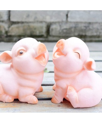 7 inch Pink Funny Creative Pig Shape Coin Money Bank Shatterproof Piggy Bank Money Bank Squint Piggy Pig $34.50 Kids' Money B...