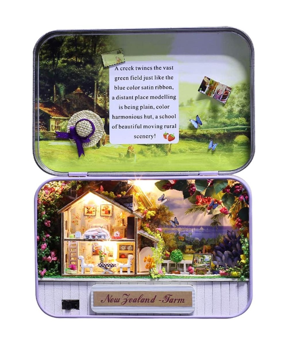 DIY Box Theater Dollhouse kit Miniature Furniture Kit 3D Mini Iron Secret Box Creative Room - (The New Zealand Farm) $25.88 D...