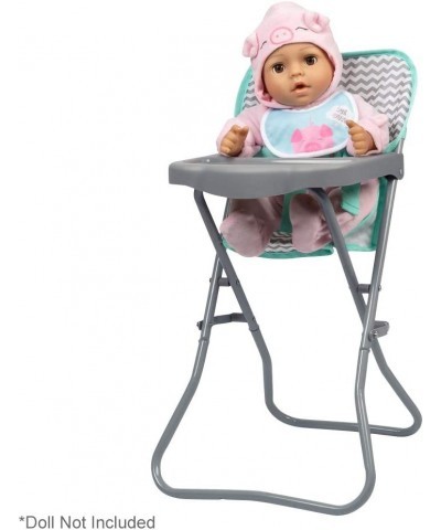 21962 Baby Doll High Chair Zig Zag Gender Neutral Design 20.5 High Can Fitup To 16 Dolls $59.78 Doll Accessories