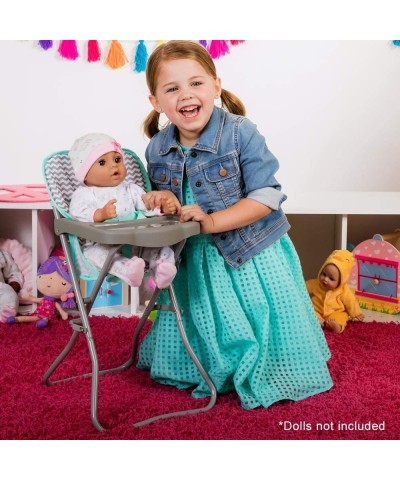 21962 Baby Doll High Chair Zig Zag Gender Neutral Design 20.5 High Can Fitup To 16 Dolls $59.78 Doll Accessories