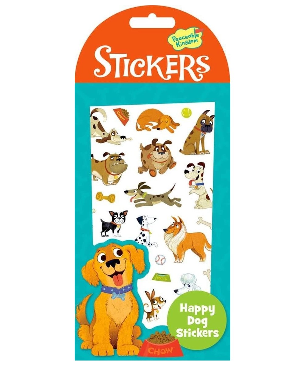 Happy Dog Sticker Pack - 2 Sheets $13.28 Kids' Stickers