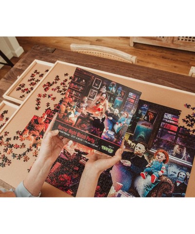 Horror Night Watch Party 1000-Piece Jigsaw Puzzle by Rachid Lotf | Brain Teaser for Adults Educational Developmental Toys & G...