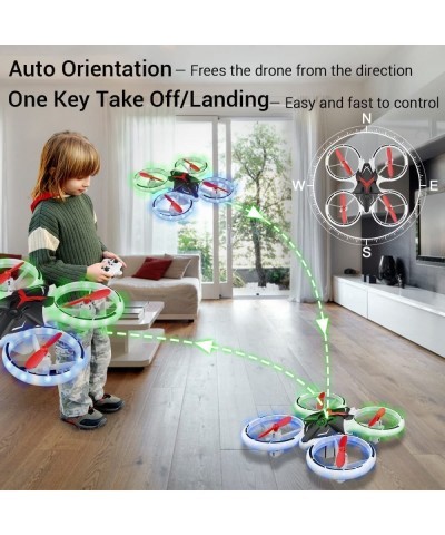 Drone for Kids and Beginners Mini RC Helicopter Quadcopter Drone with LED Lights Altitude Hold Headless Mode 3D Flips One Key...