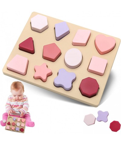 Baby Shape Sorter Toys Soft Silicone Stacking Block Toys Shape Puzzles for Toddlers Montessori Preschool Learning Educational...