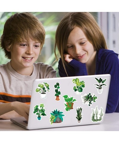 Green Plant Stickers| 50 PCS | Vinyl Waterproof Stickers for Laptop Skateboard Water Bottles Computer Phone Dinosaur Stickers...