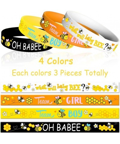 What Will It Bee Gender Reveal Party Decorations Supplies with Team Boy or Girl Gender Reveal Bee Bracelets Button Pins Stick...