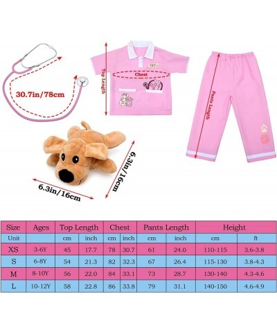 Kids Doctor Costume Pretend Play Veterinarian Kit Plush Dog Accessories Girls Veterinarian Costume Halloween Dress up $47.82 ...