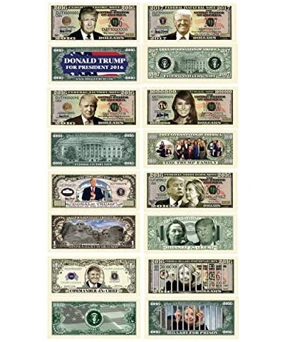 Donald Trump 45th President Collectors 8 Bill Set: Commander In Chief Bill 2016 Presidential 2016 Victory Legacy 2017 Inaugur...